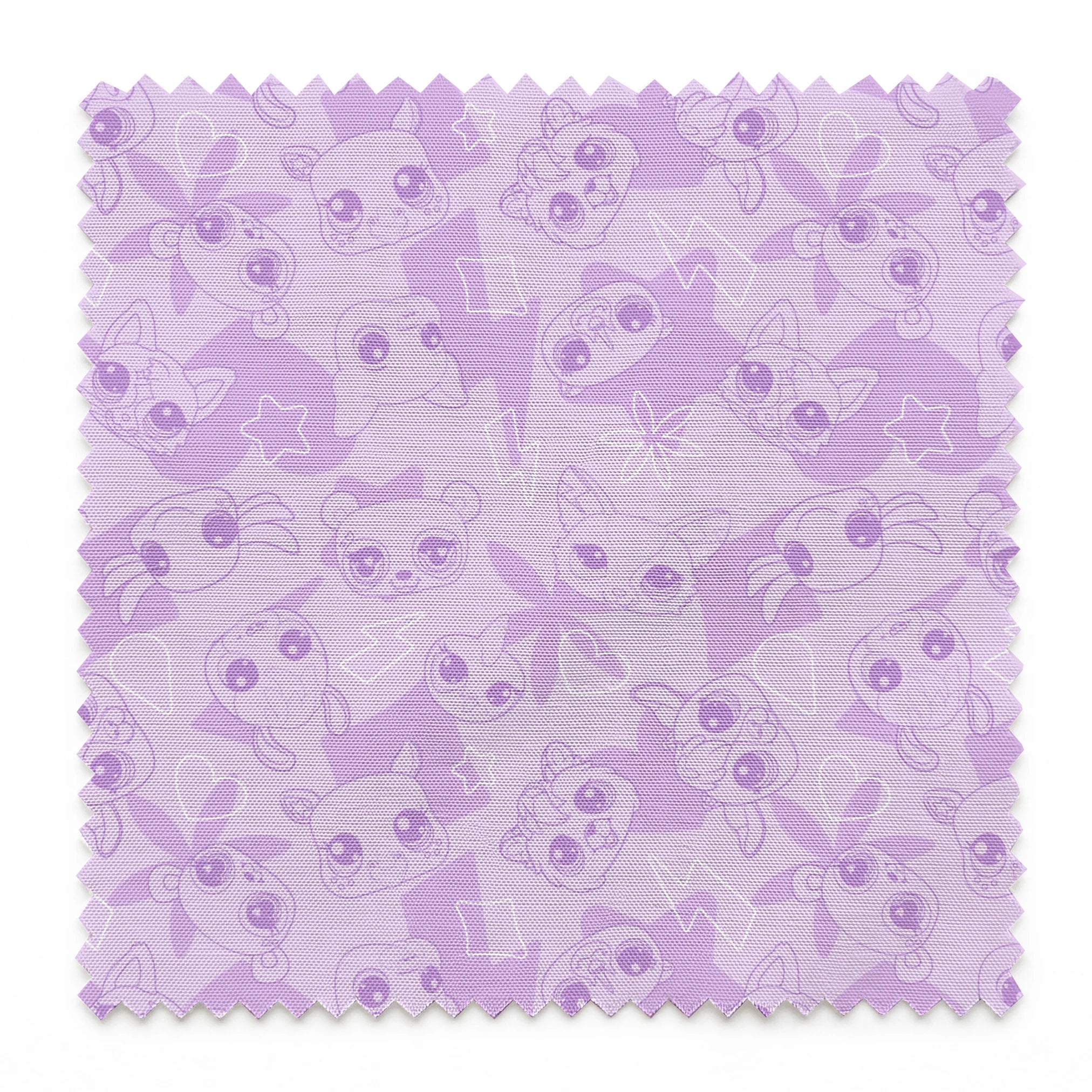 Hasbro Littliest Pet Shop Pet Outlines on Purple Fabric