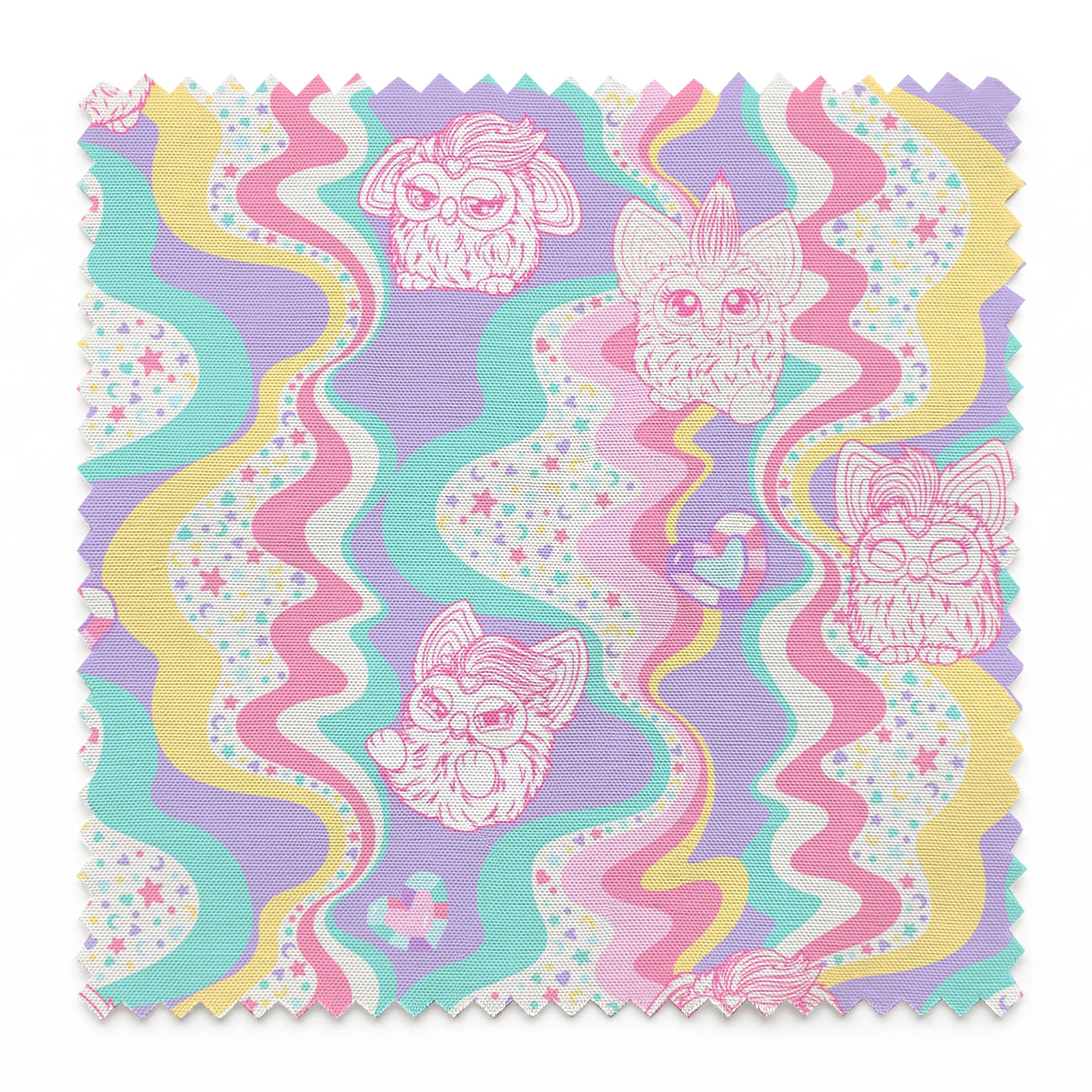 Hasbro Furby Rainbow Squiggles Fabric
