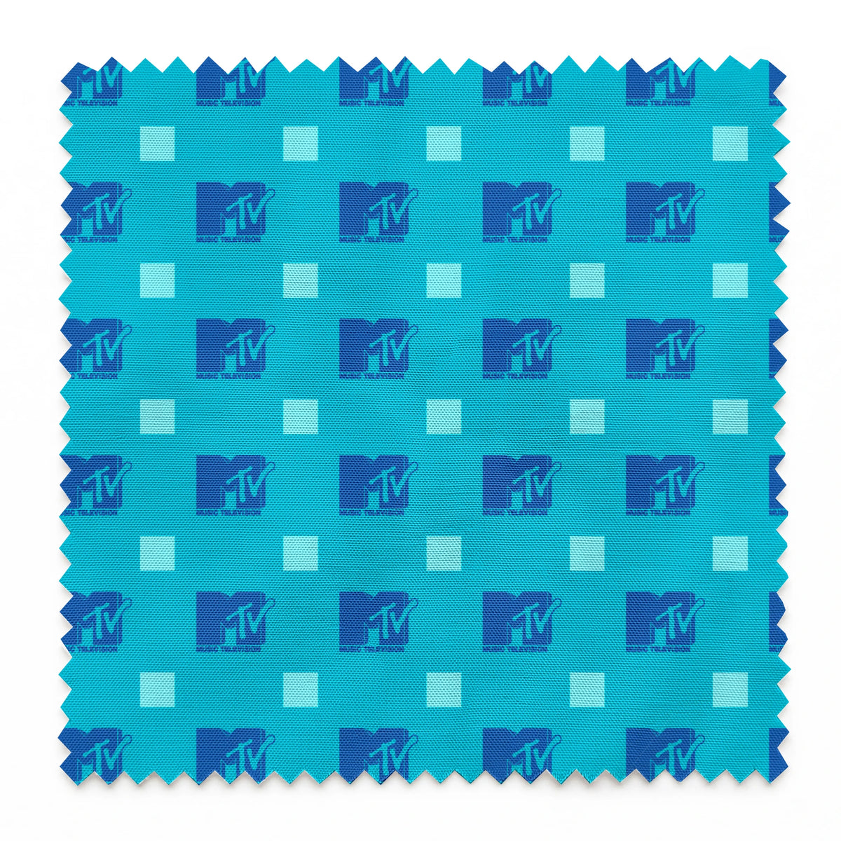Paramount MTV  Blocks on Blue Fabric