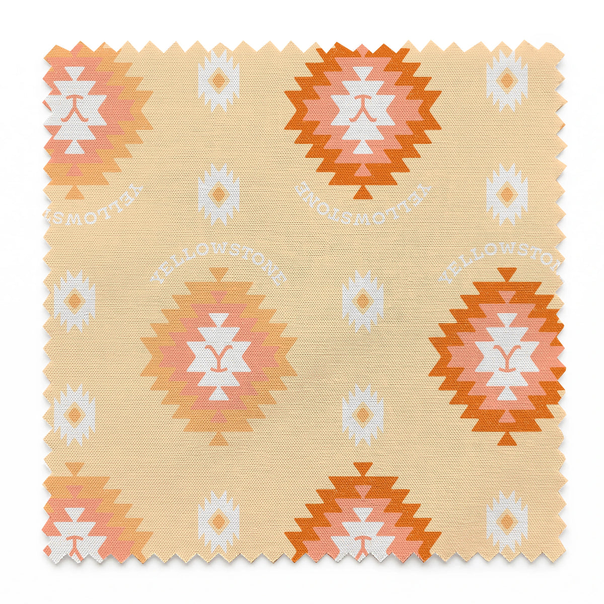 Paramount Yellowstone Tribal Medallions on Sun Yellow Fabric