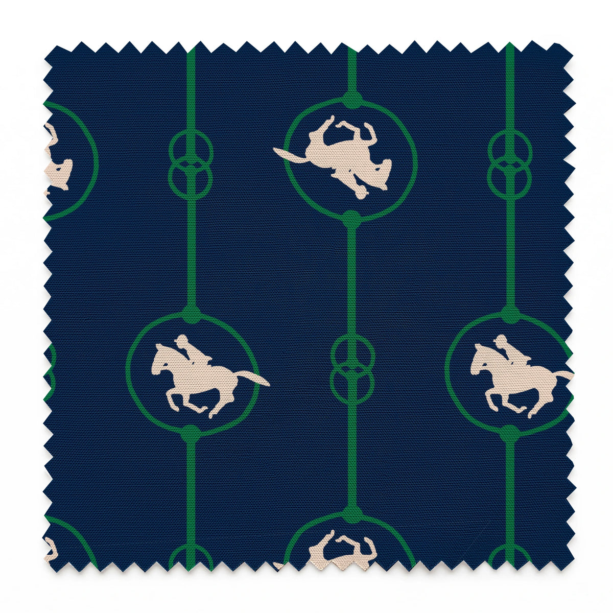 Brooks on Navy Fabric