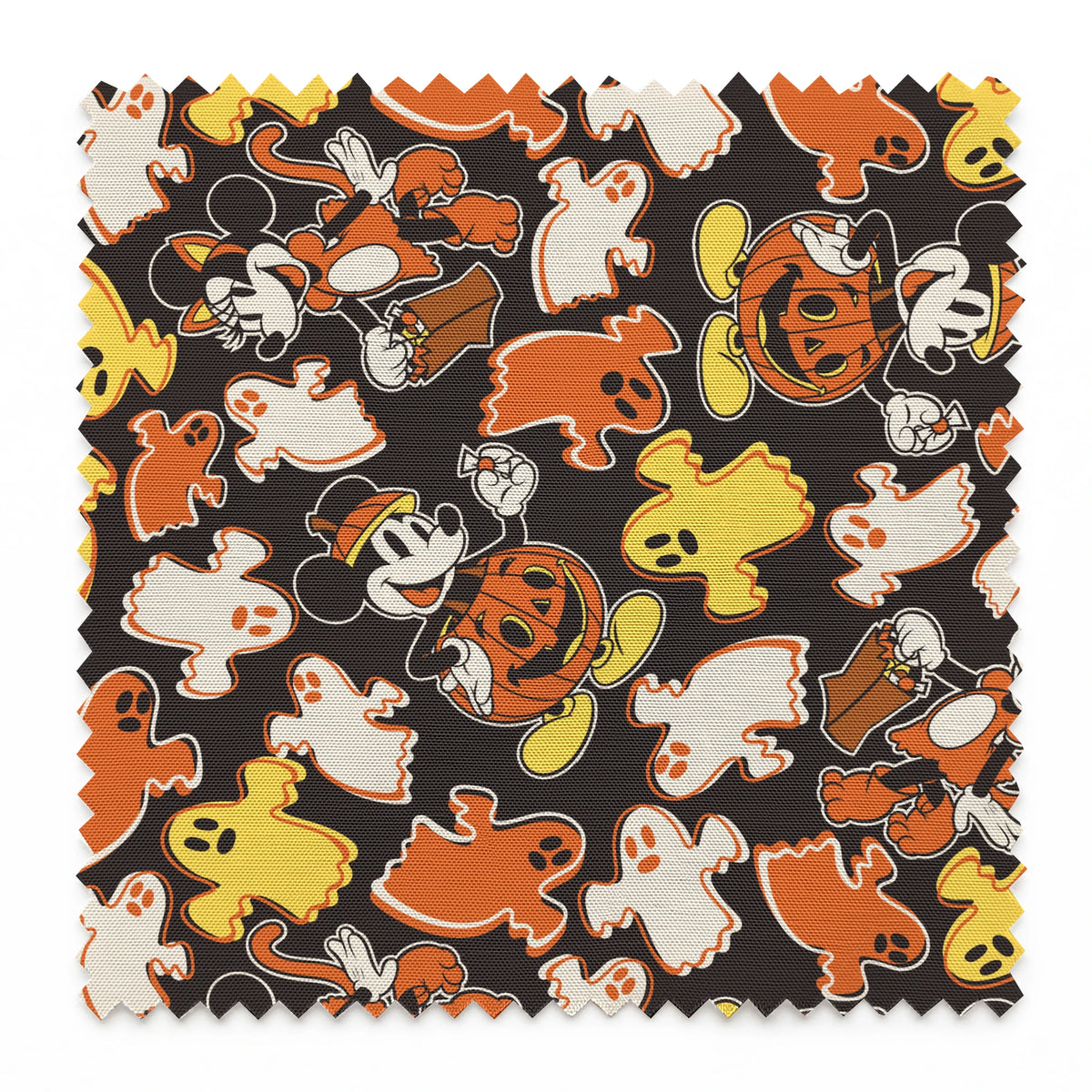 Disney Mickey Mouse and Minnie Mouse Haunted Halloween Fabric