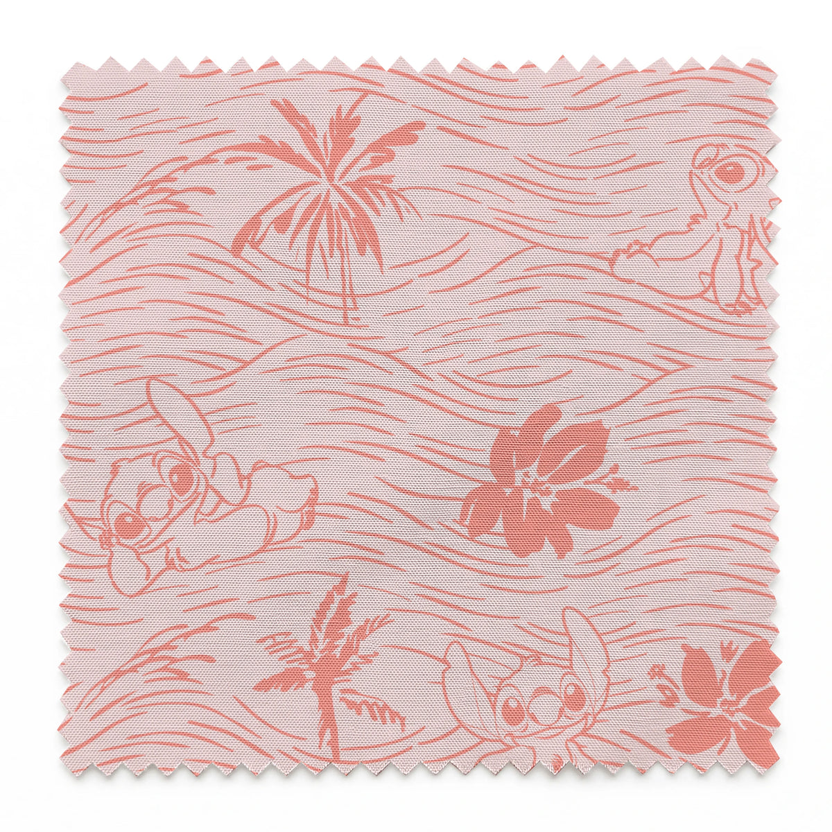 Disney Stitch Tropical Breeze on Pink Fabric