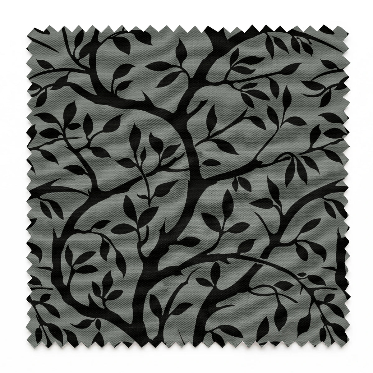 Winding Willow on Black Days Fabric