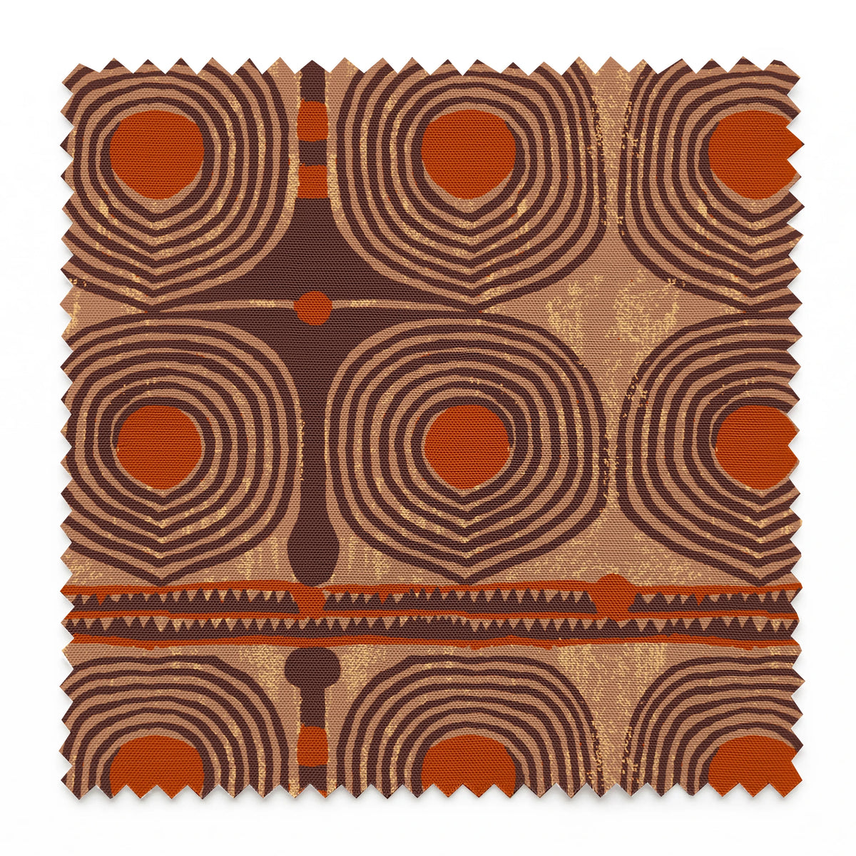 Spiraline on Spiced Fabric