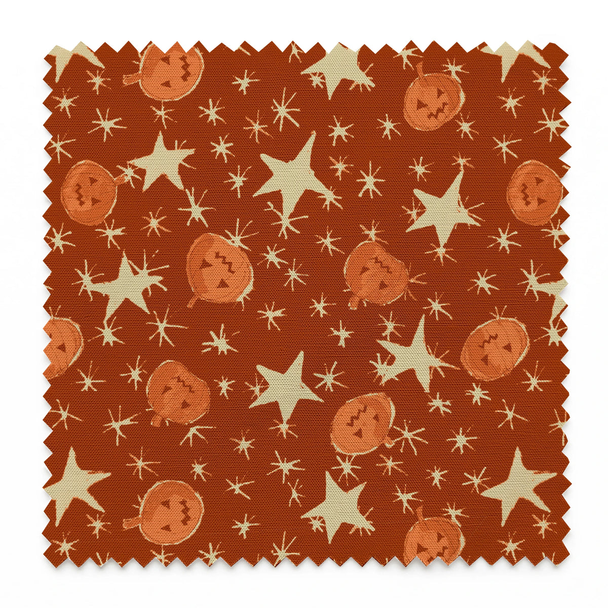 Pumpkins on Spiced Fabric