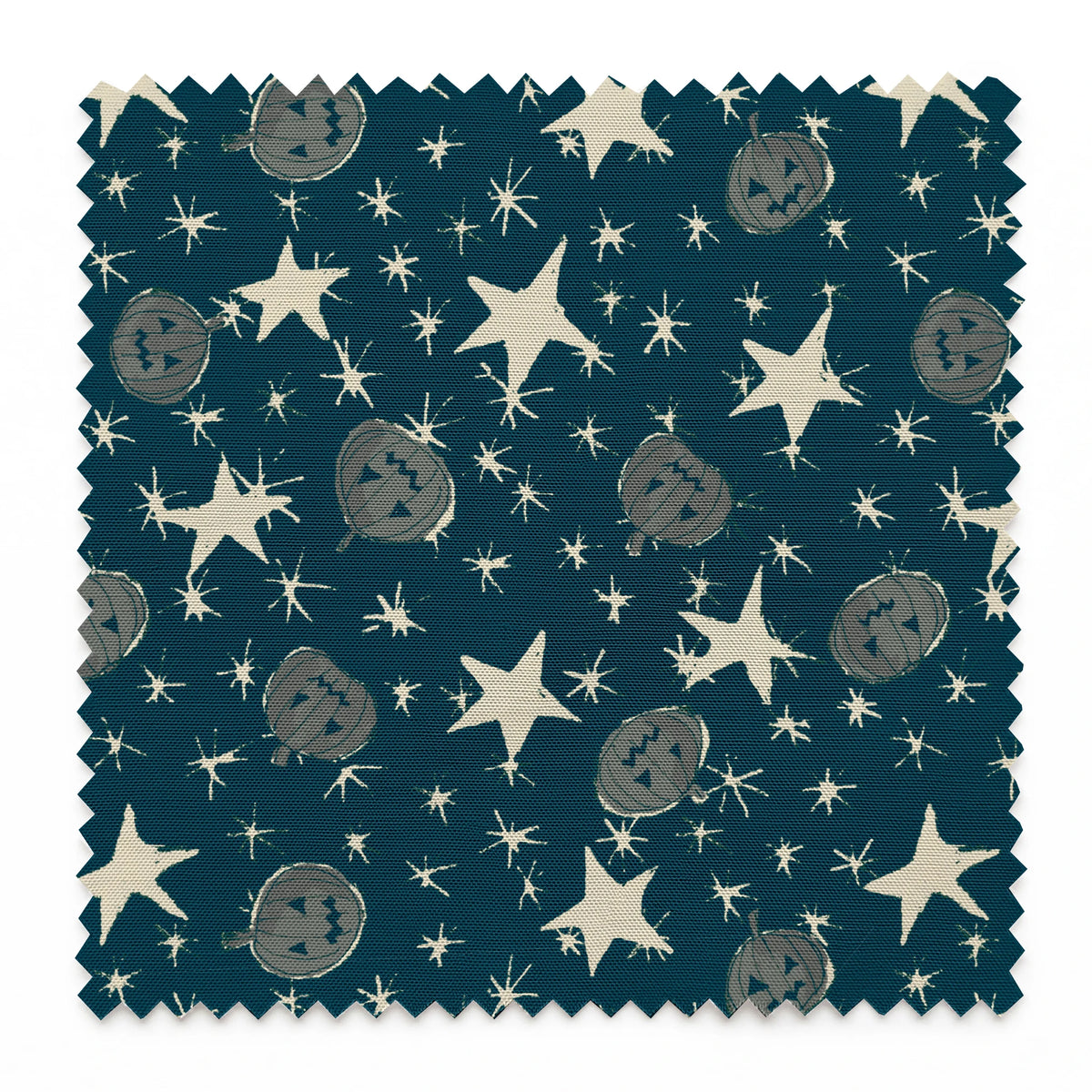 Pumpkins on Haunted Night Fabric