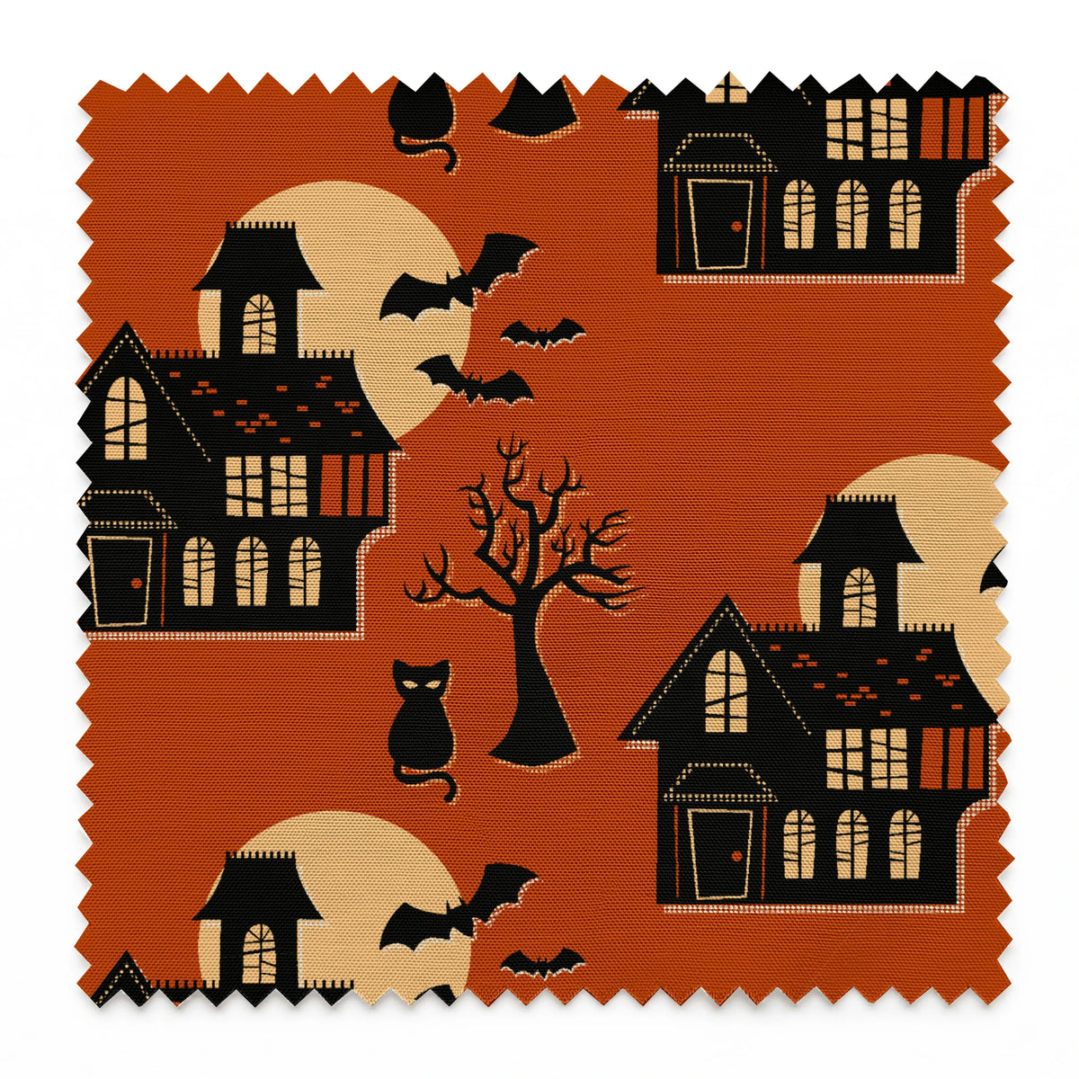 Haunted House on Spiced Fabric