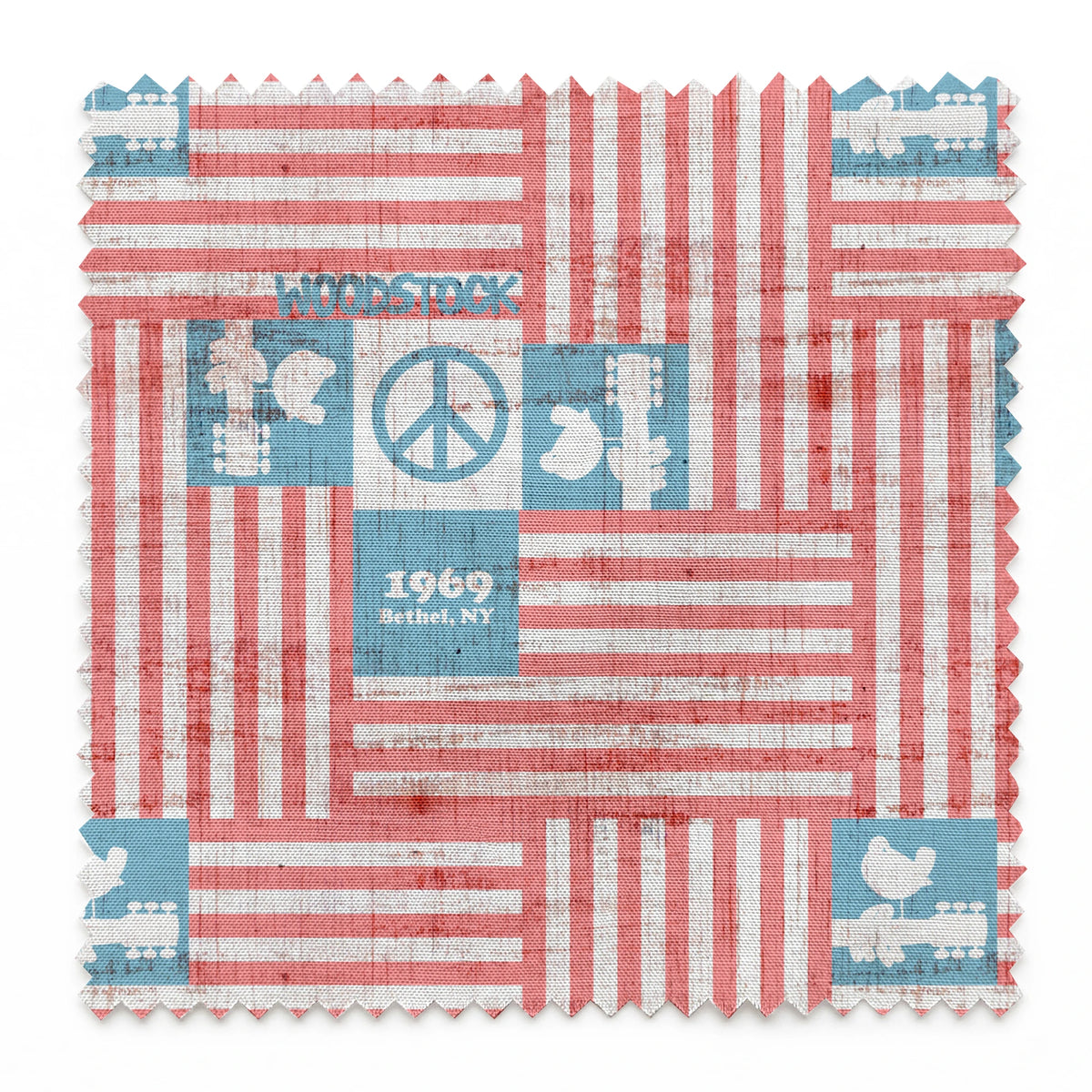 Woodstock Americana Flags Fabric