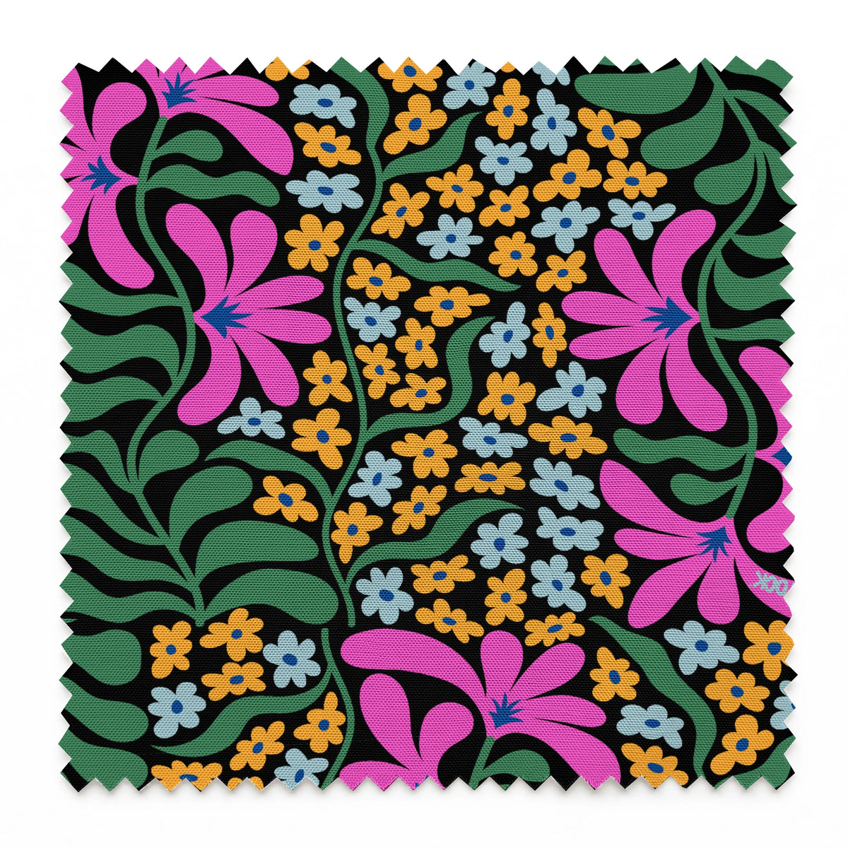 Woodstock Florals in Muted Pink & Green Fabric