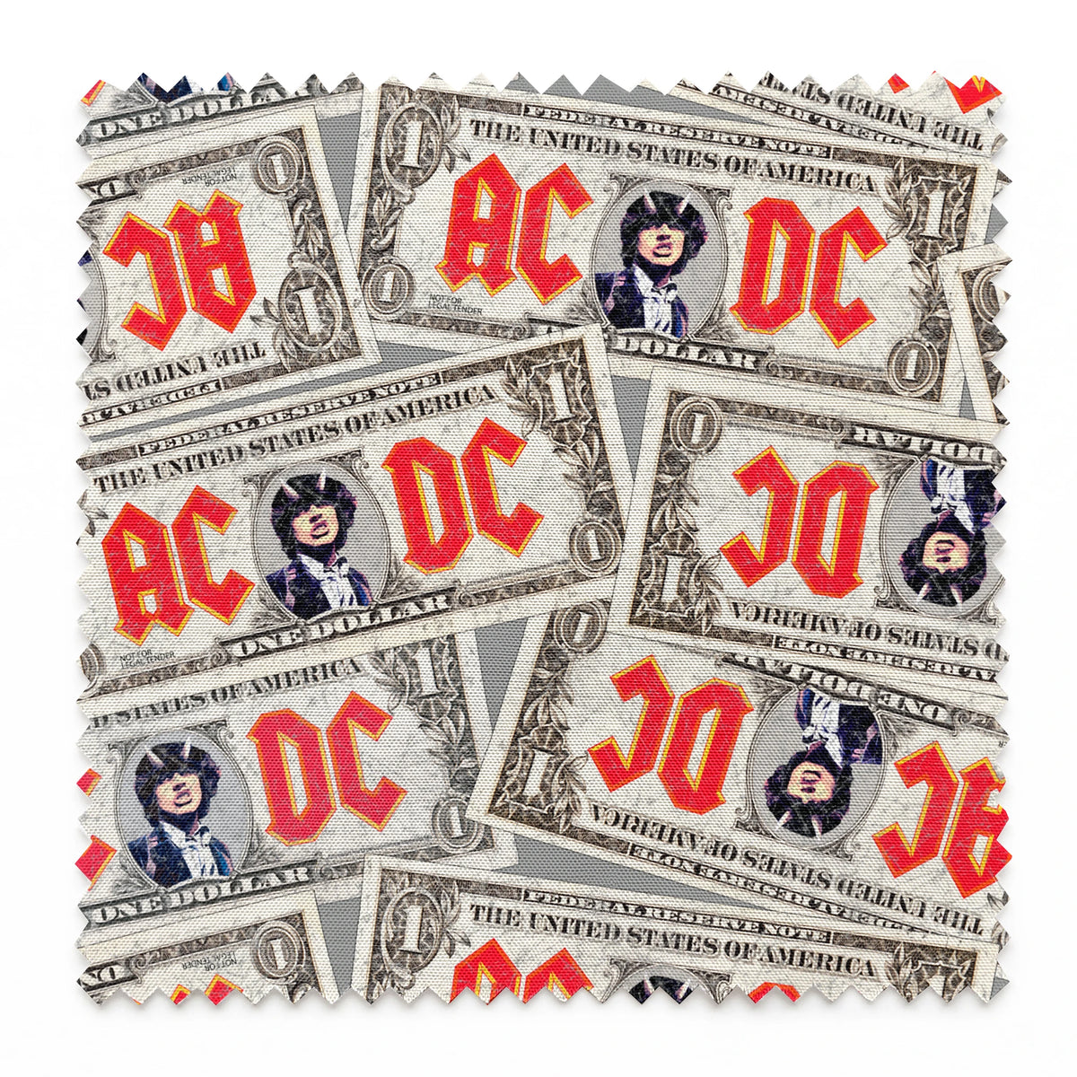 AC/DC Dirt Cheap Dollars Fabric