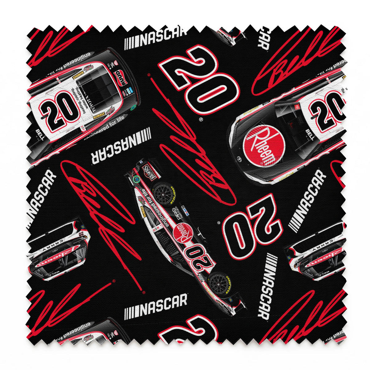 NASCAR® Christopher Bell Toss on Black Fabric