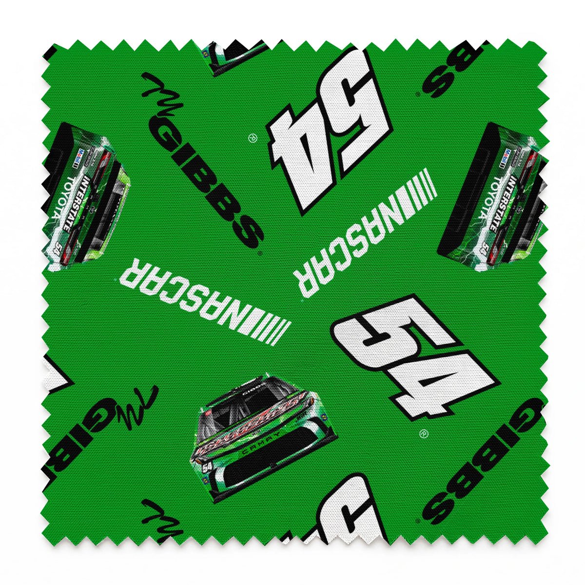 NASCAR® Ty Gibbs Toss on Green Fabric