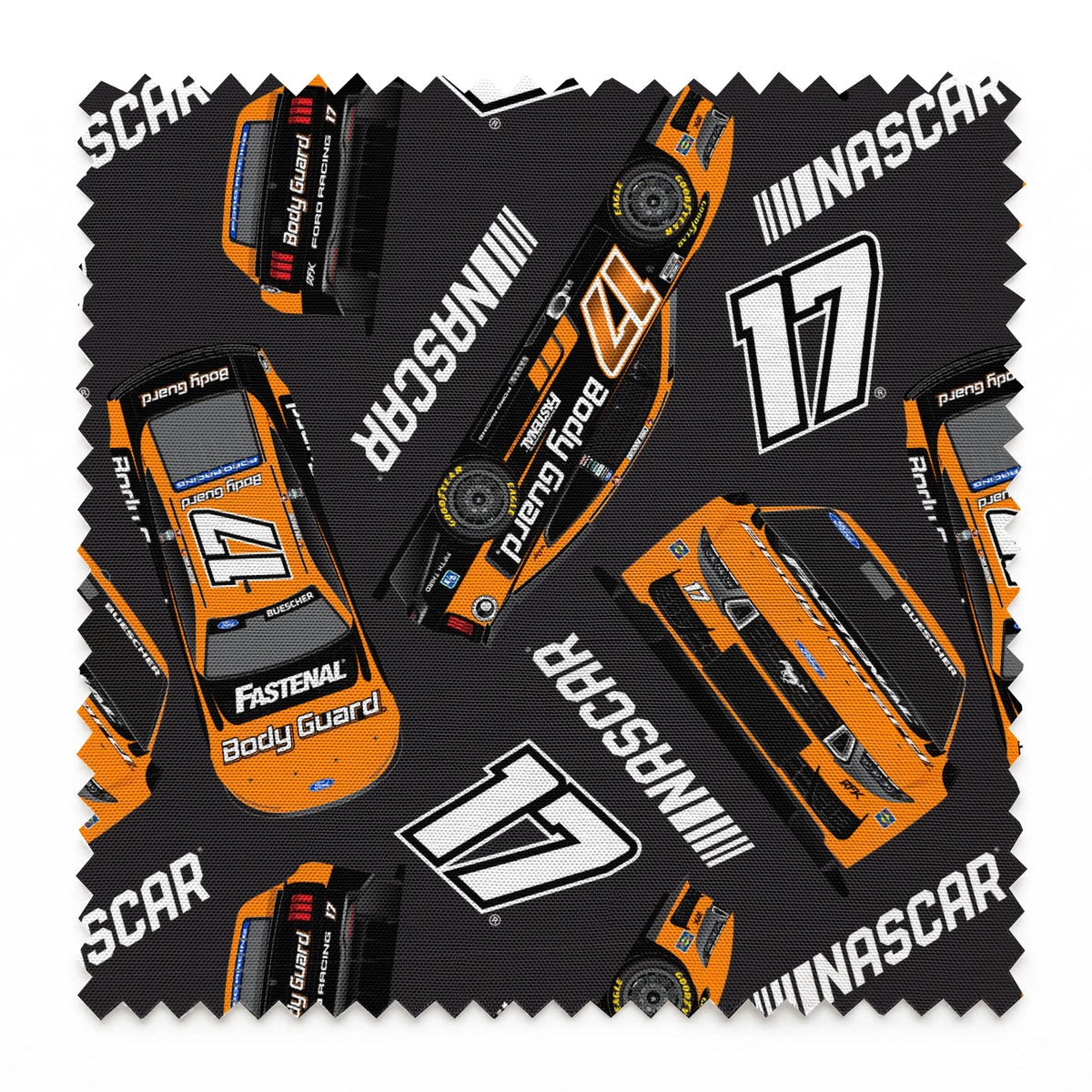 NASCAR® Chris Buescher Toss on Black Fabric