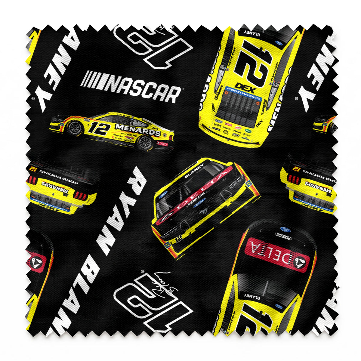 NASCAR® Ryan Blaney Toss on Black Fabric