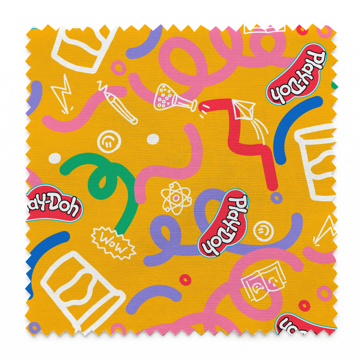 Hasbro Play-Doh Let's Experiment on Yellow Fabric