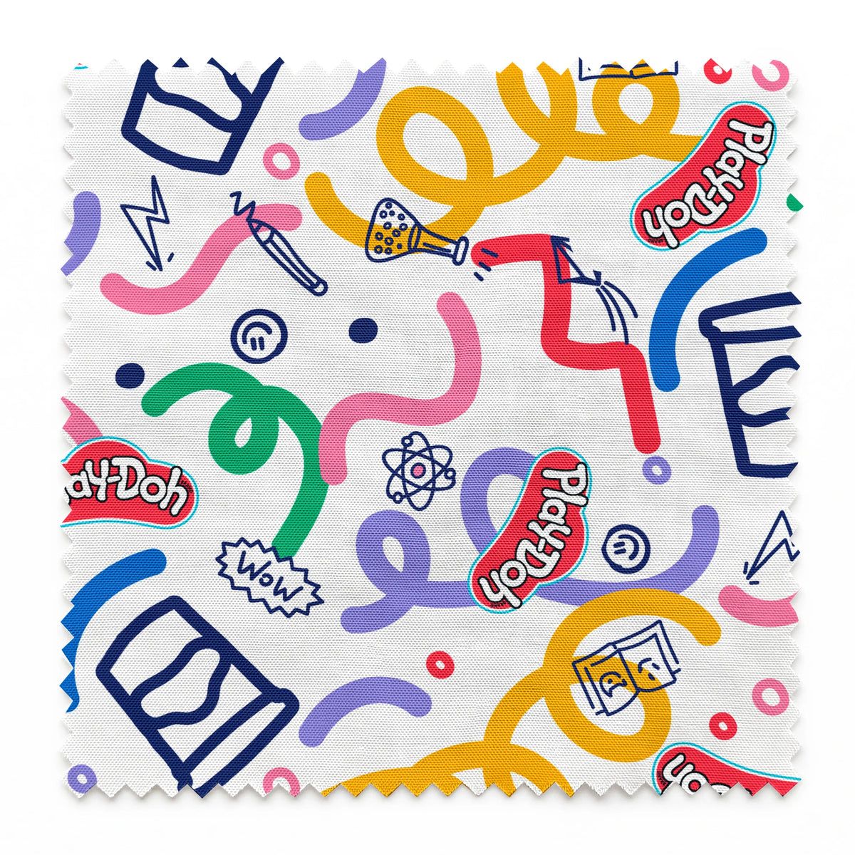 Hasbro Play-Doh Let's Experiment on White Fabric