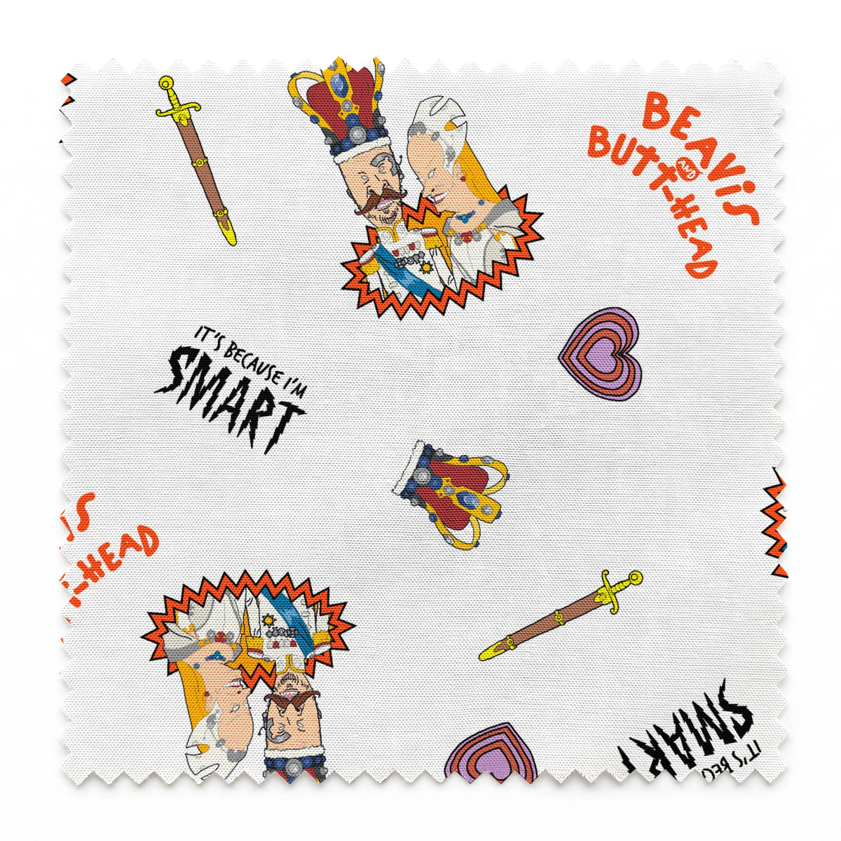 Paramount Beavis and Butt-Head It's Because I'm Smart Fabric