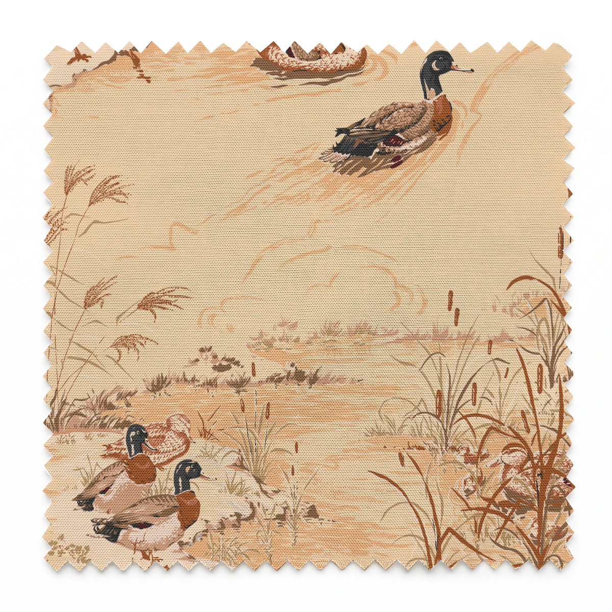Mallard on Spice Fabric