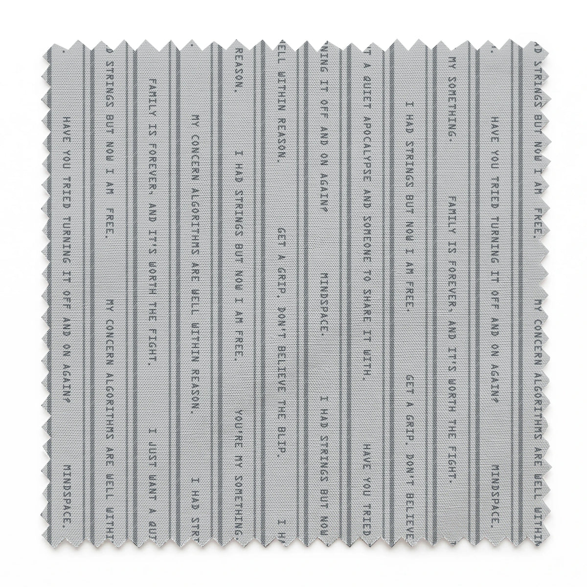 Marvel VisionQuest Iconic Quotes on Vertical Lines Fabric