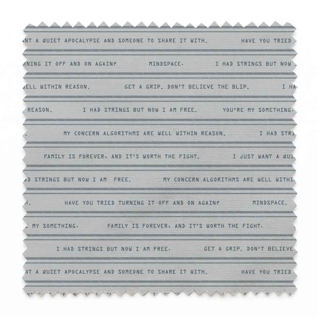 Marvel VisionQuest Iconic Quotes on Horizontal Lines Fabric