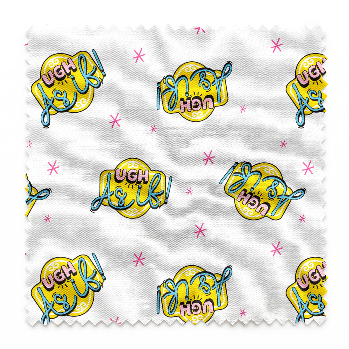 Paramount Clueless  As If! on White Fabric