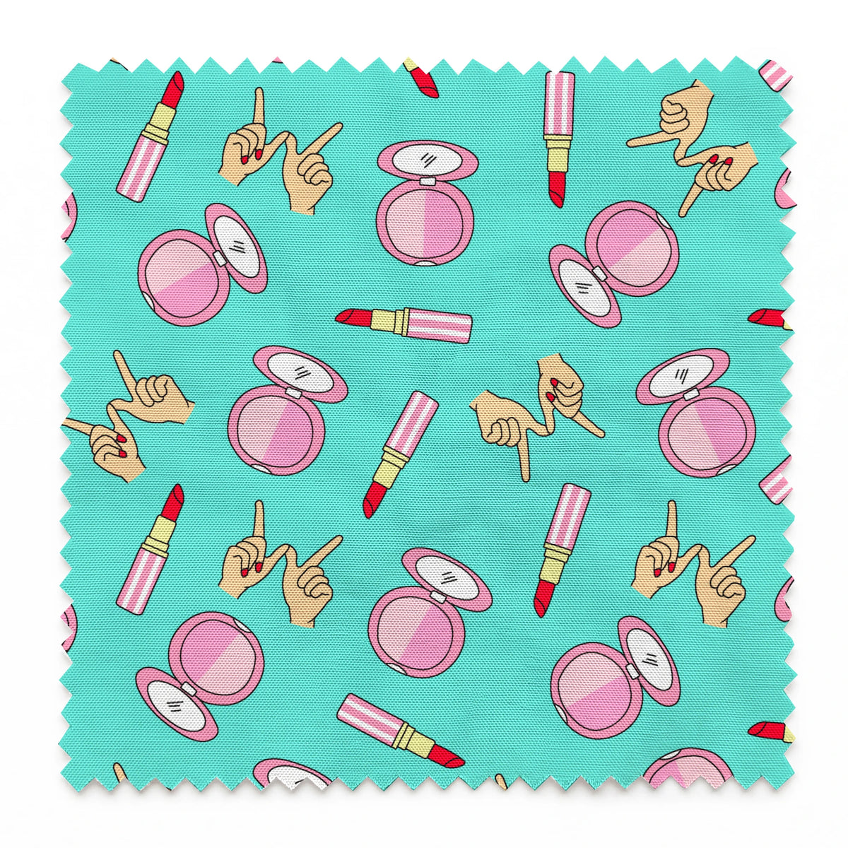 Paramount Clueless  Whatever! on Teal Fabric
