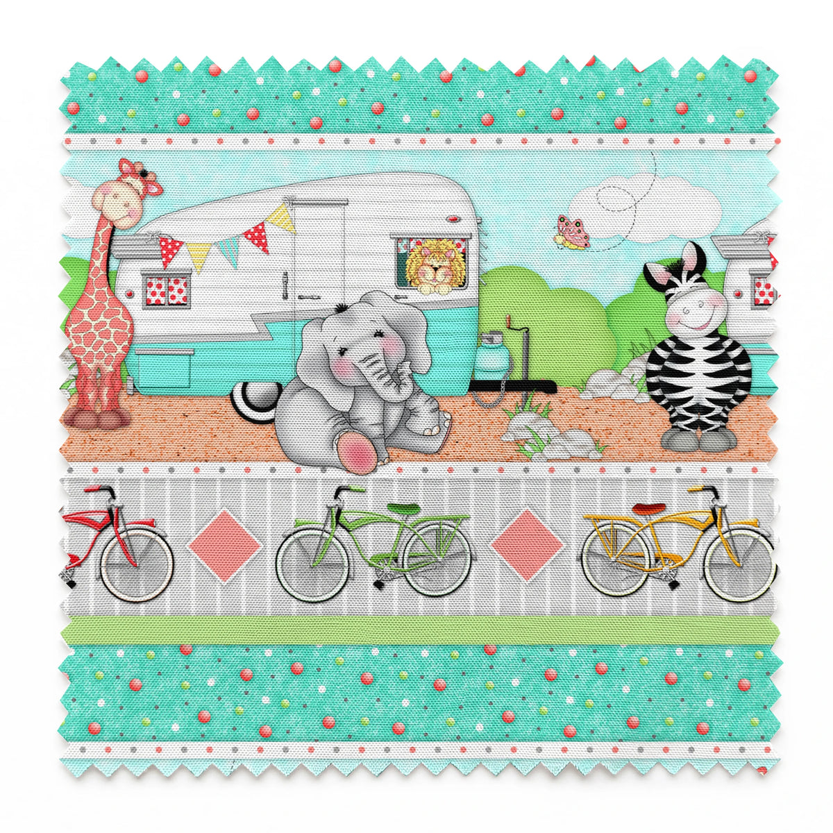 Vicki Schreiner BaZooples Safari Biking Fabric