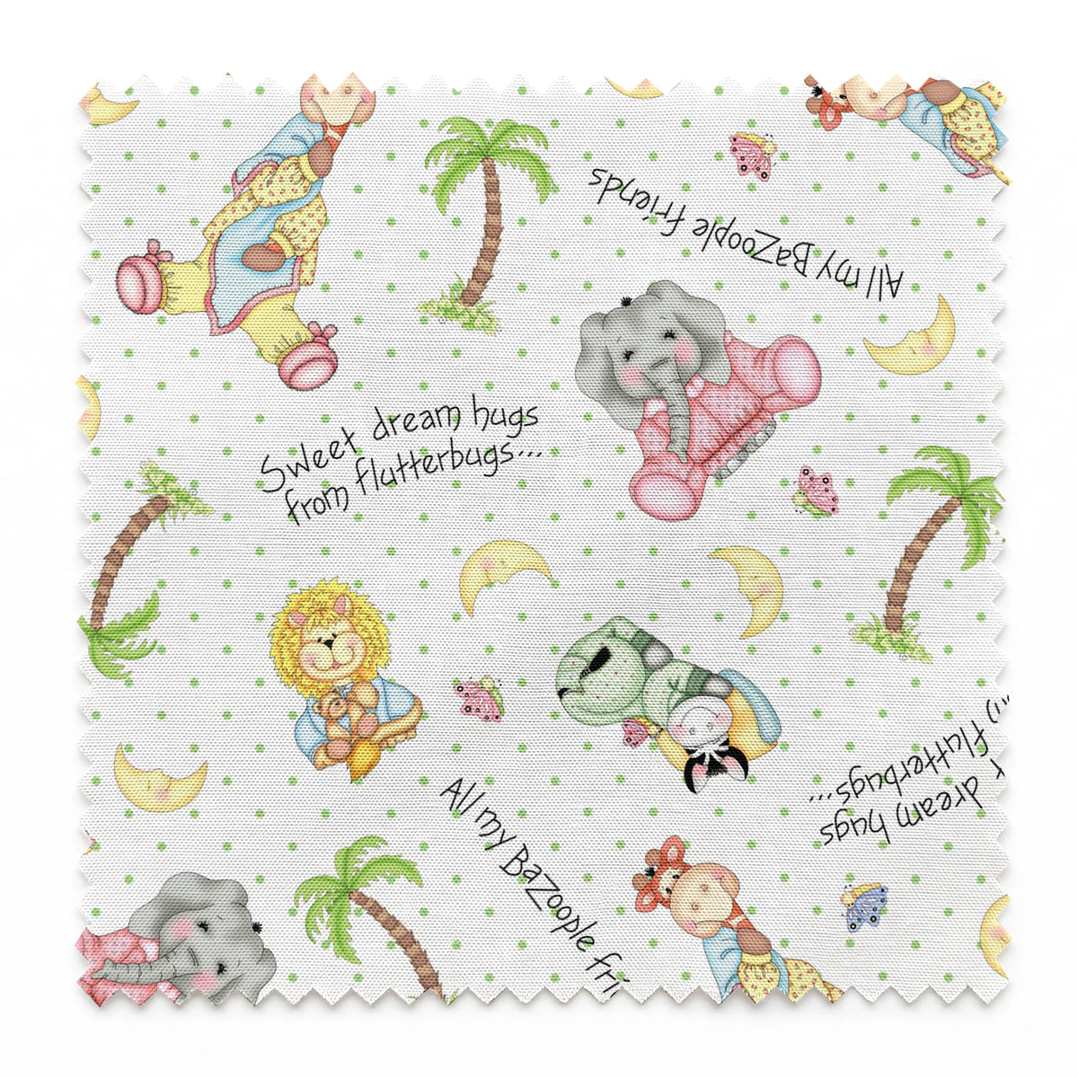 Vicki Schreiner BaZooples Safari Bedtime Friends Fabric