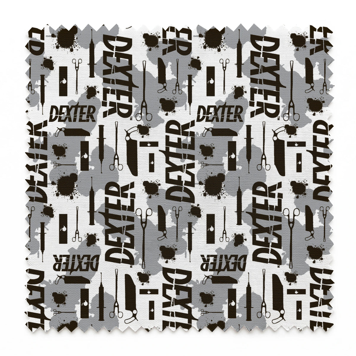 Showtime Dexter Killer Tools on Gray Fabric