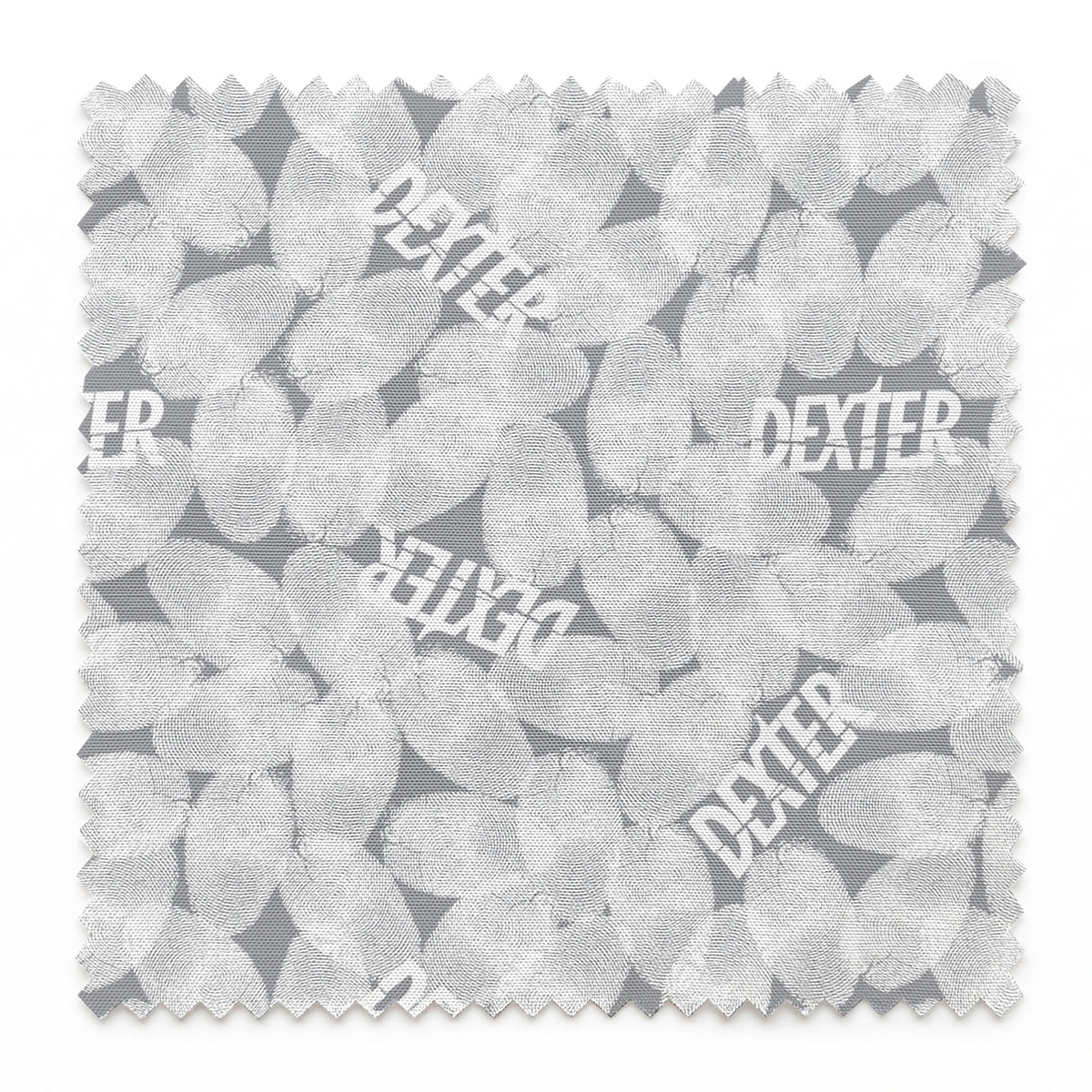 Showtime Dexter Fingerprints on Gray Fabric