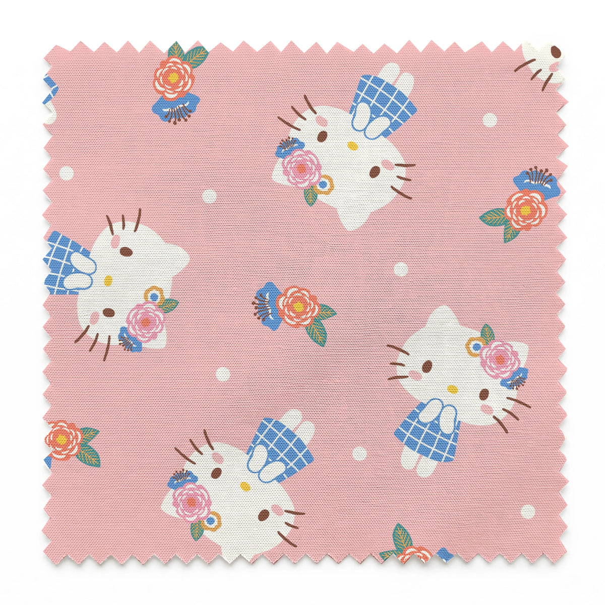 Hello Kitty® Florals on Pink Fabric