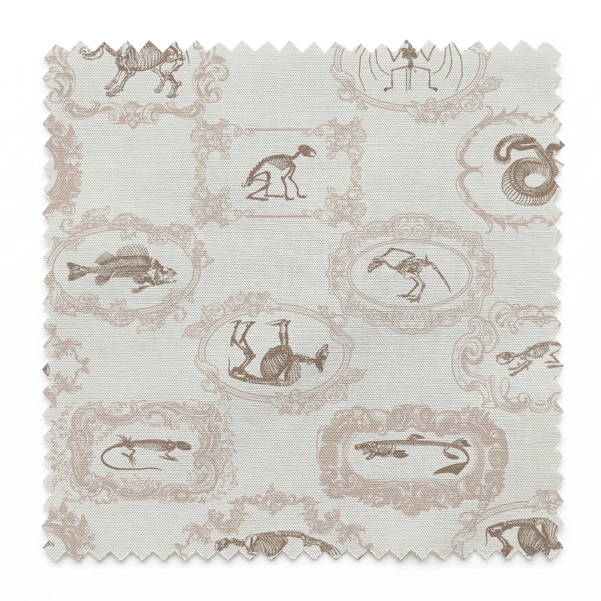 Disney Haunted Mansion Pet Portraits on Cream Fabric