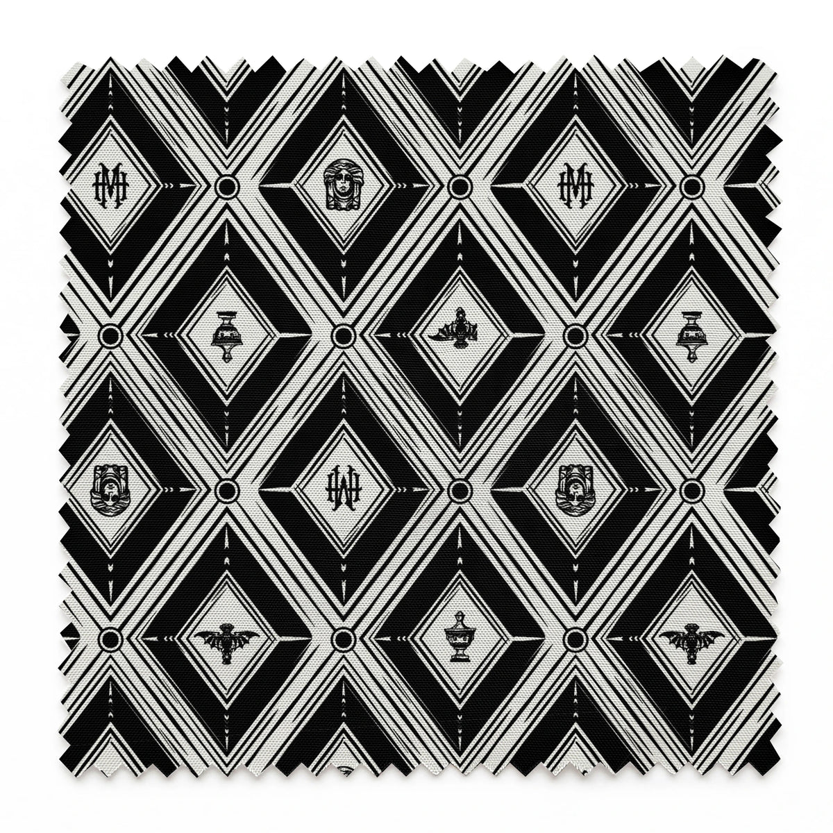 Disney Haunted Mansion Art Deco Diamonds Fabric