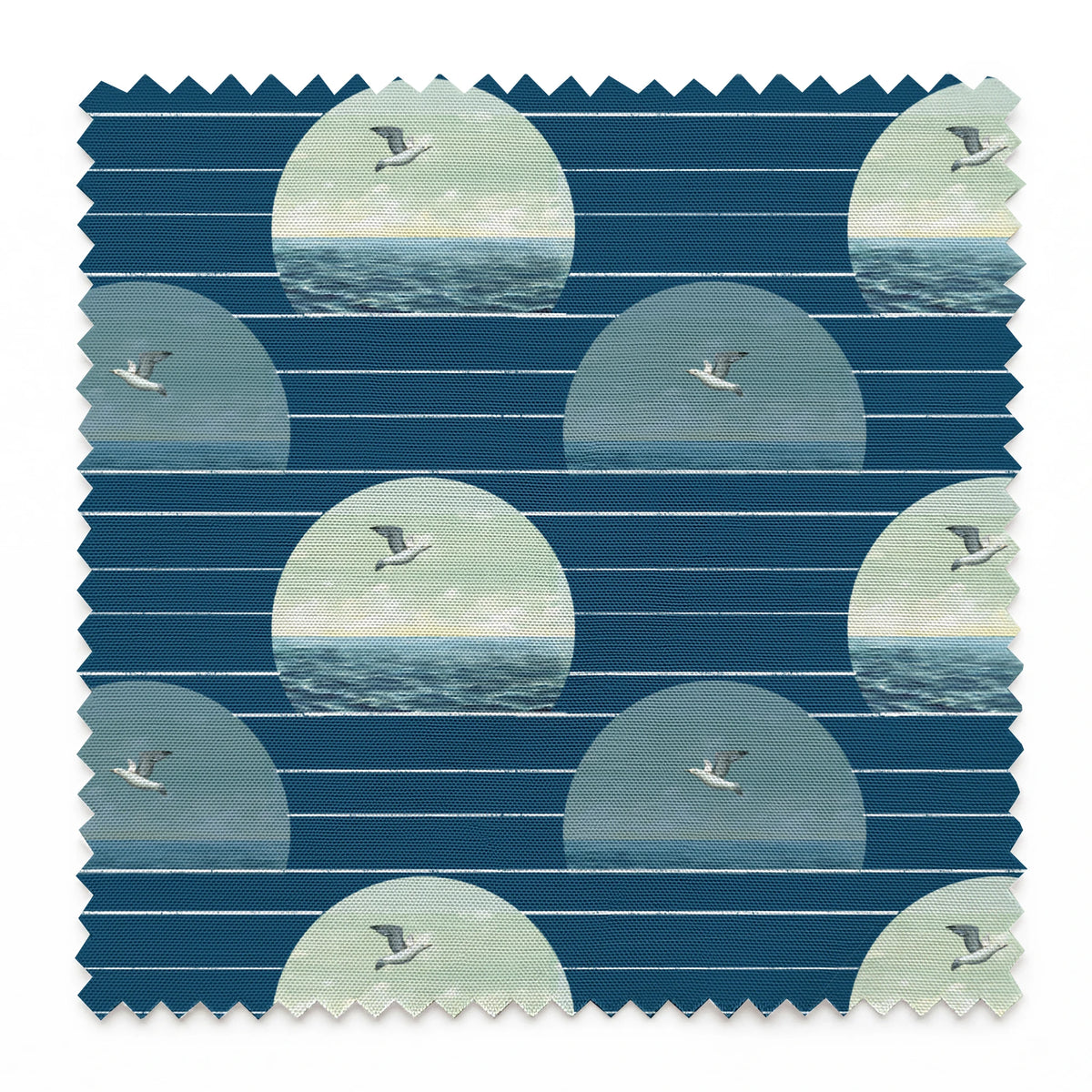 Danielle Murray Seagull Coastal Stripes Fabric