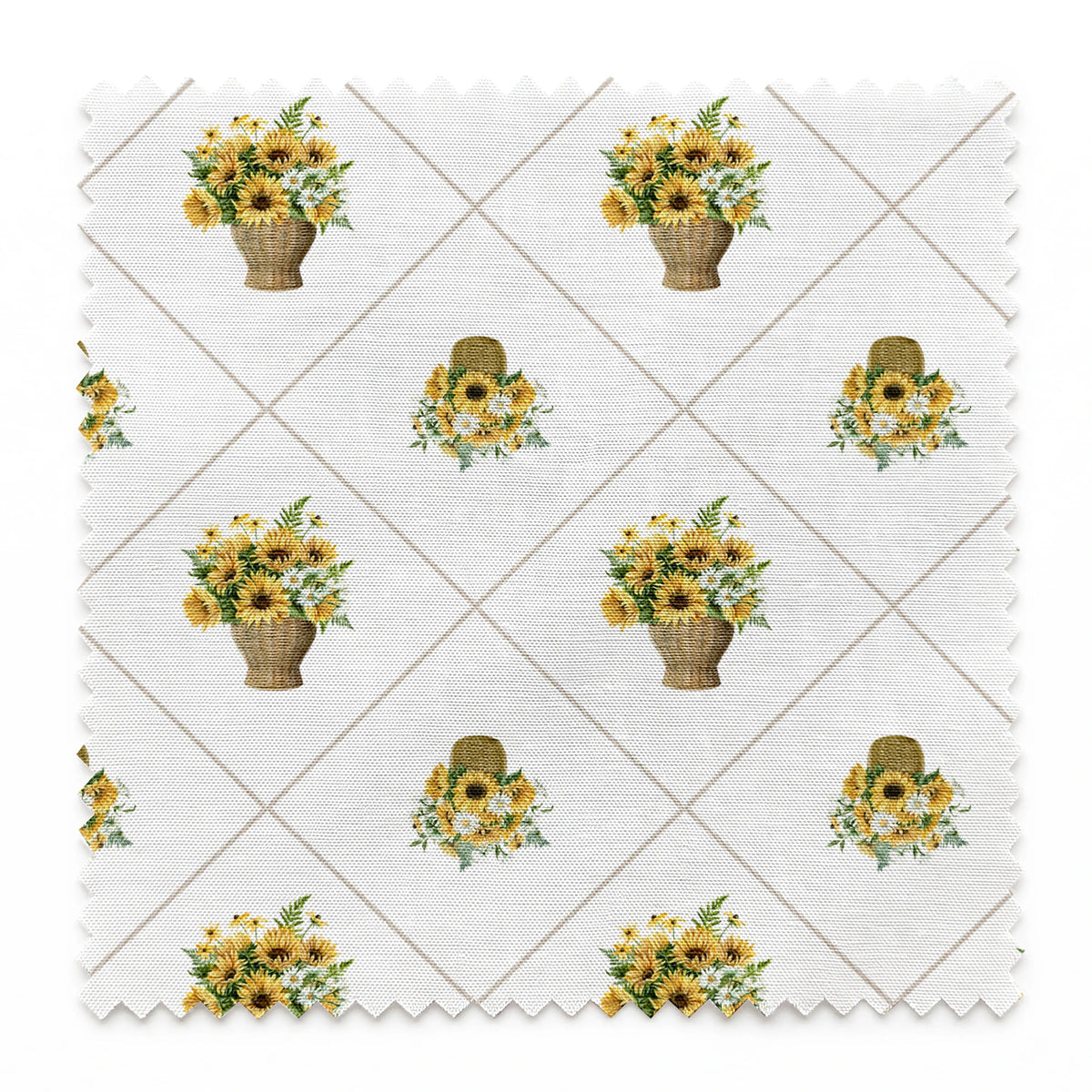 Danielle Murray Sunflower Baskets Fabric