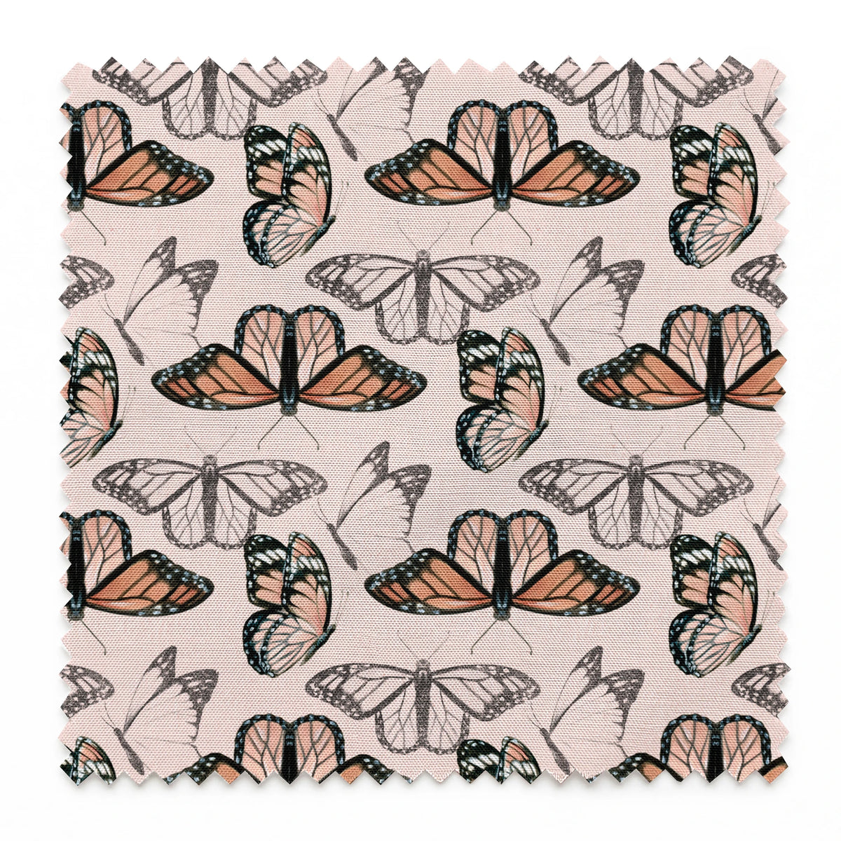 Danielle Murray Monarch Butterflies on Pink Fabric