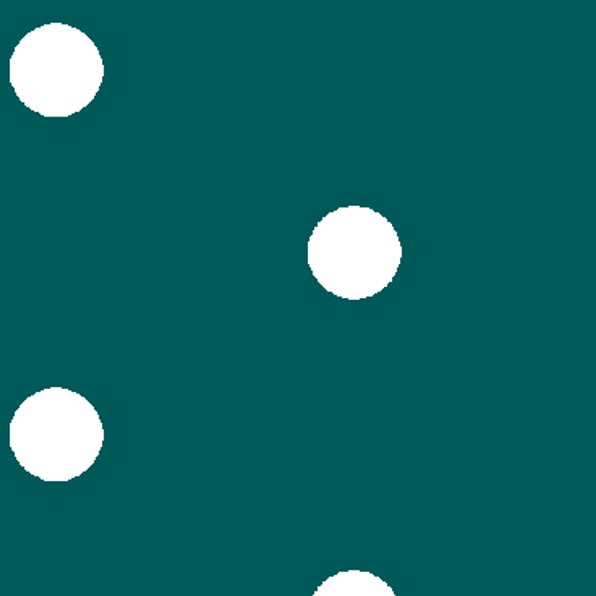 White circles on a dark teal background tiled preview square