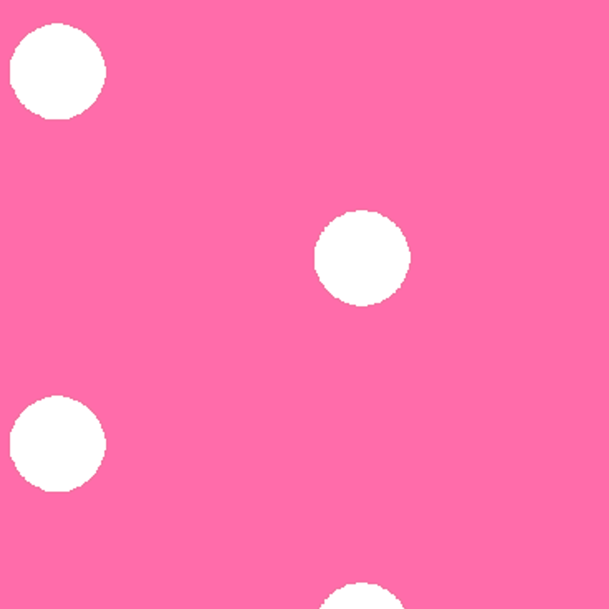 Two white circles on a bright pink background tiled preview square