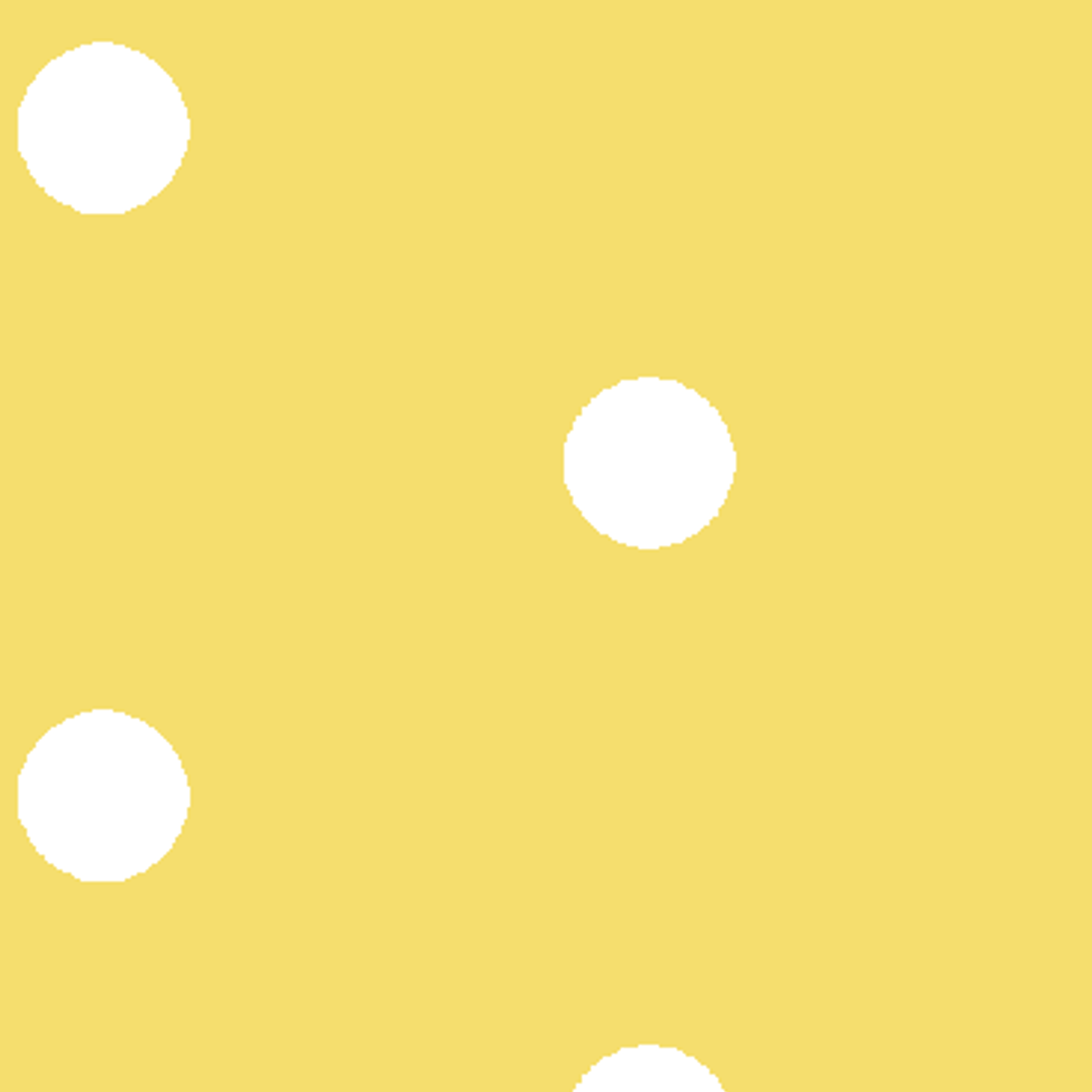 Yellow background with white circles. tiled preview square