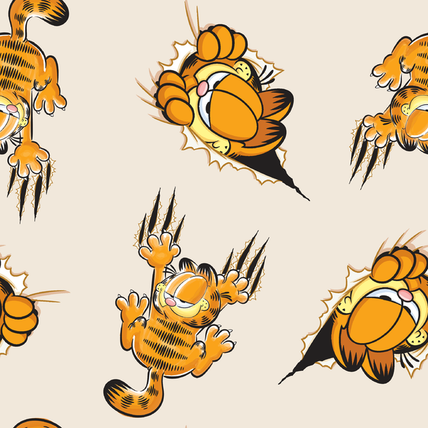 Naked Golf Garfield Nickelodeon スウェット 黒 SEQUENZ ガーフィールド コラボ クルーネック スウェット Garfield Y2K