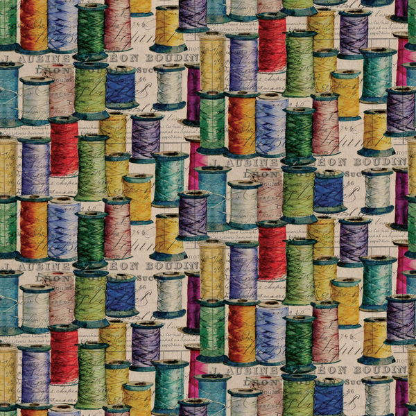 Tim Coffey - Tailor's Nostalgia - Multicolor Thread | Fabric by