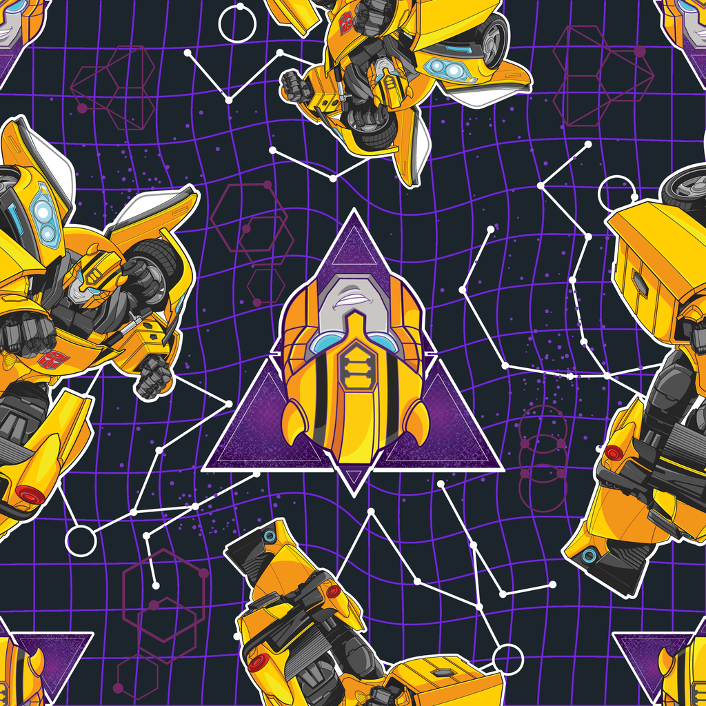Hasbro Transformers Robot Grid | Fabric by the Yard