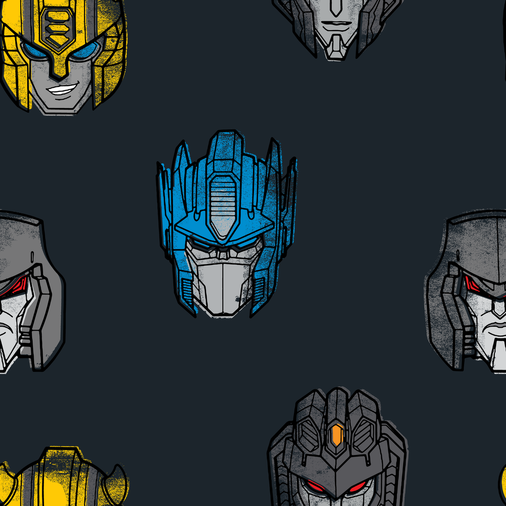 Hasbro Transformers Robot Heads | Fabric by the Yard