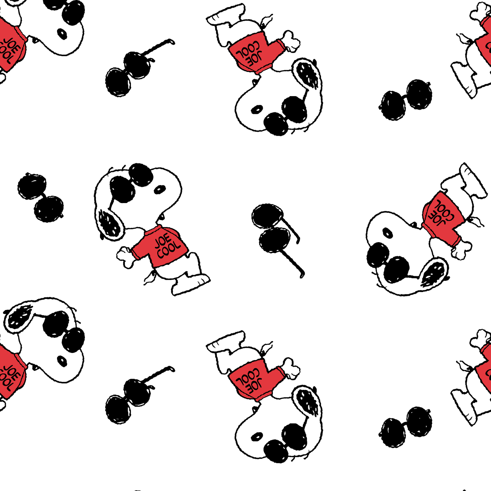 Peanuts Snoopy Joe Cool Sunglasses Toss | Fabric by the Yard