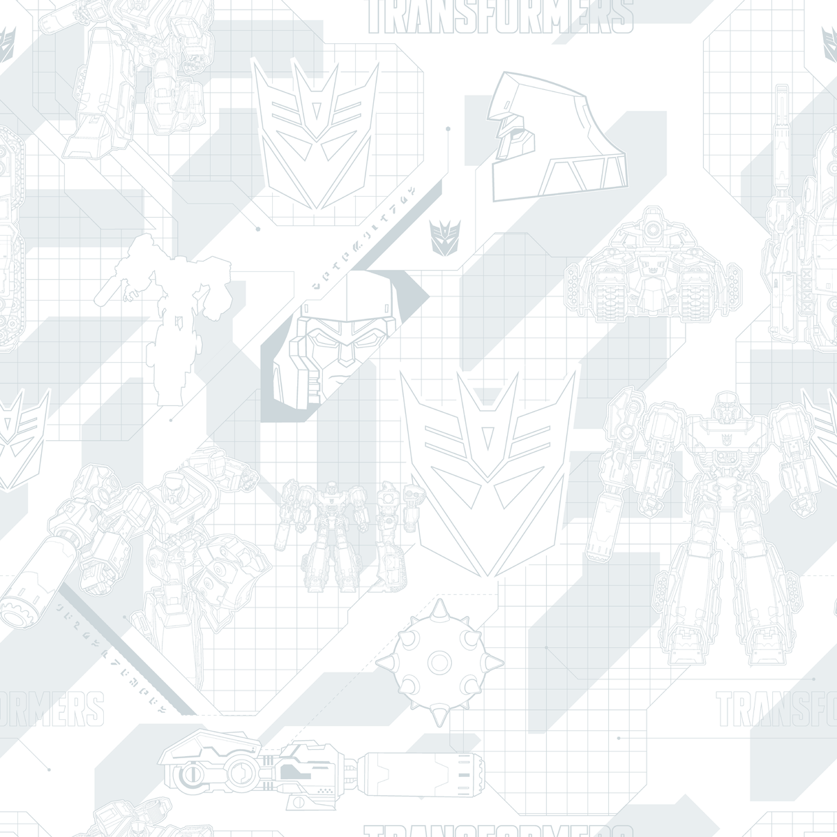 Hasbro Transformers Megatron Graphics on White Wallpaper
