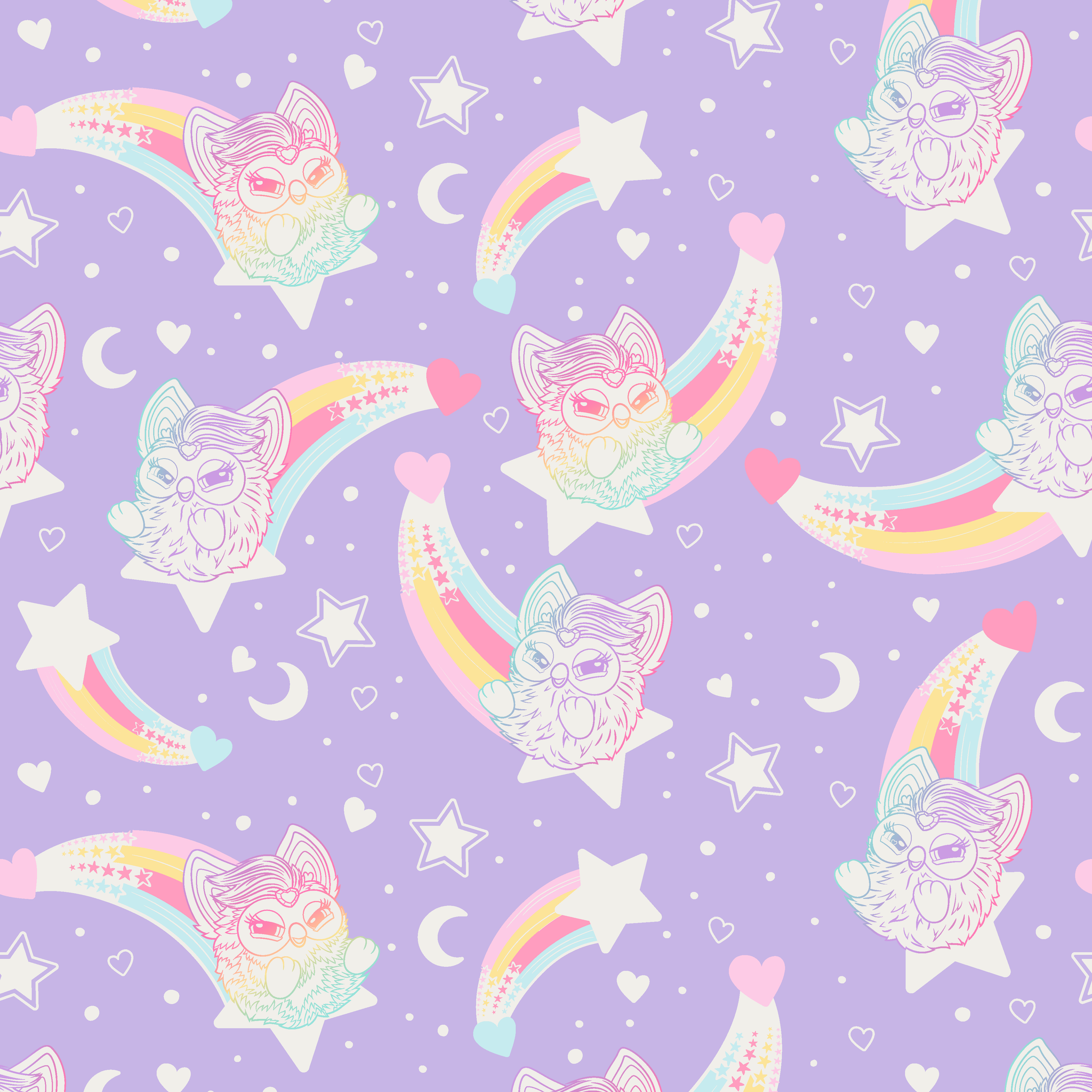 Hasbro Furby Shooting Stars Wallpaper