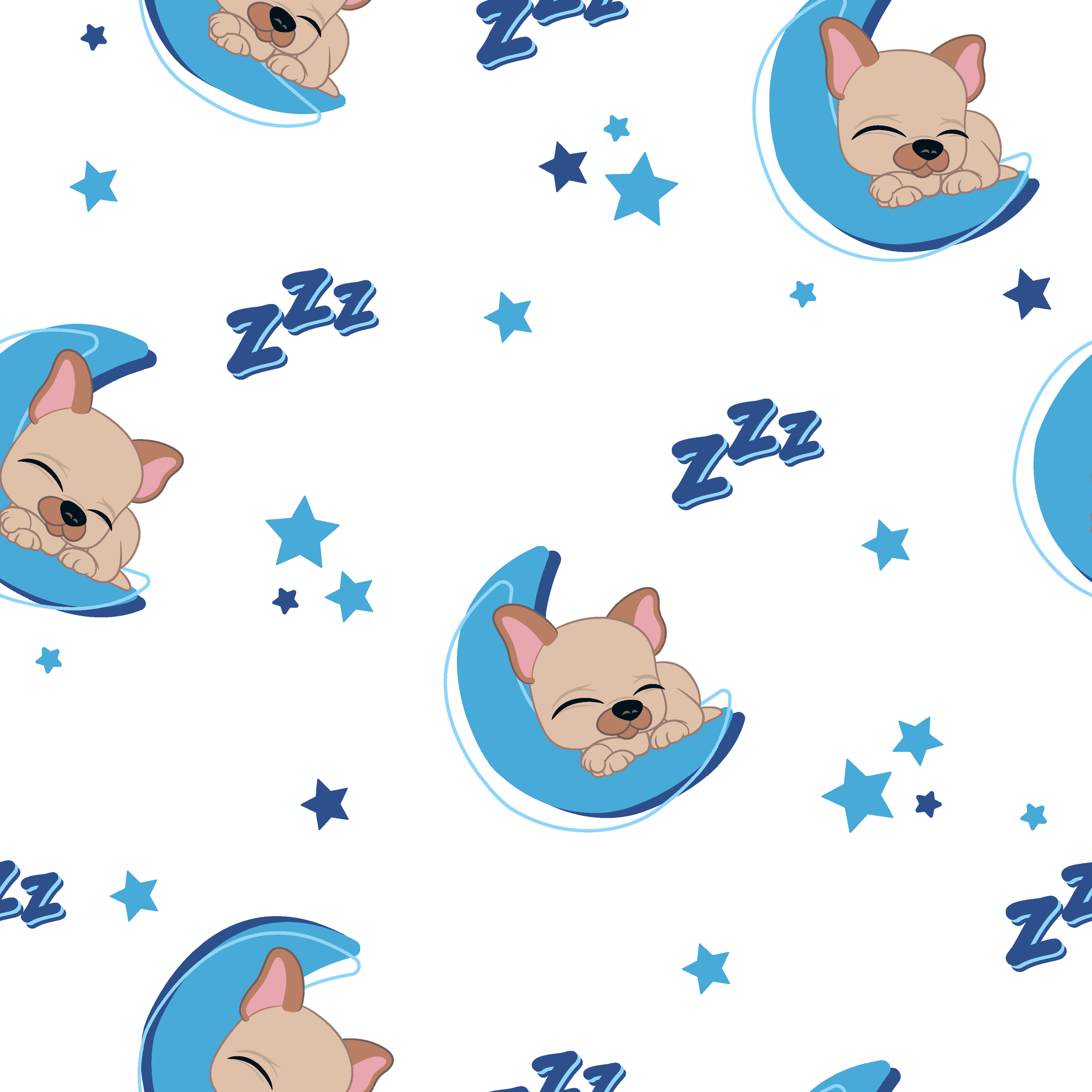 Hasbro Littliest Pet Shop Frenchie Snooze on White Wallpaper
