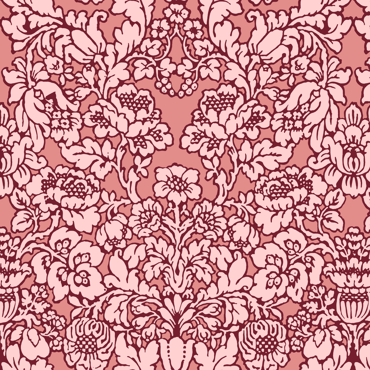 Idela on Clove Pink Wallpaper
