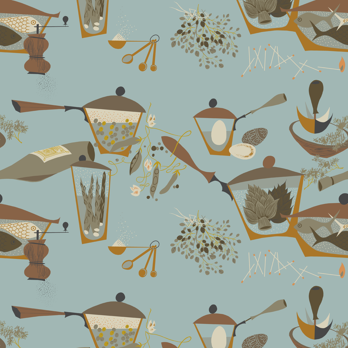 Finley on Mineral Wallpaper